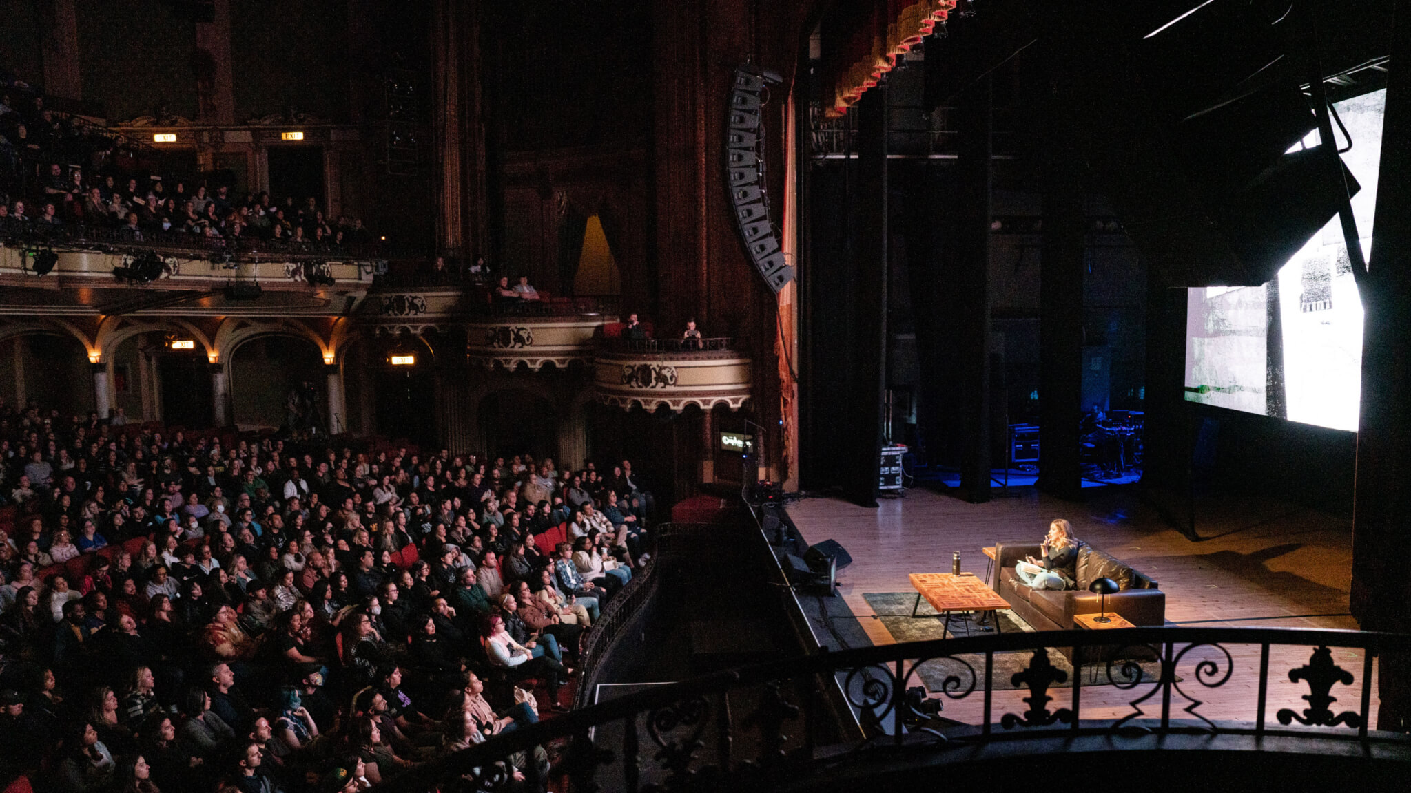 Ashley Flowers on stage during The Deck Investigates Tour