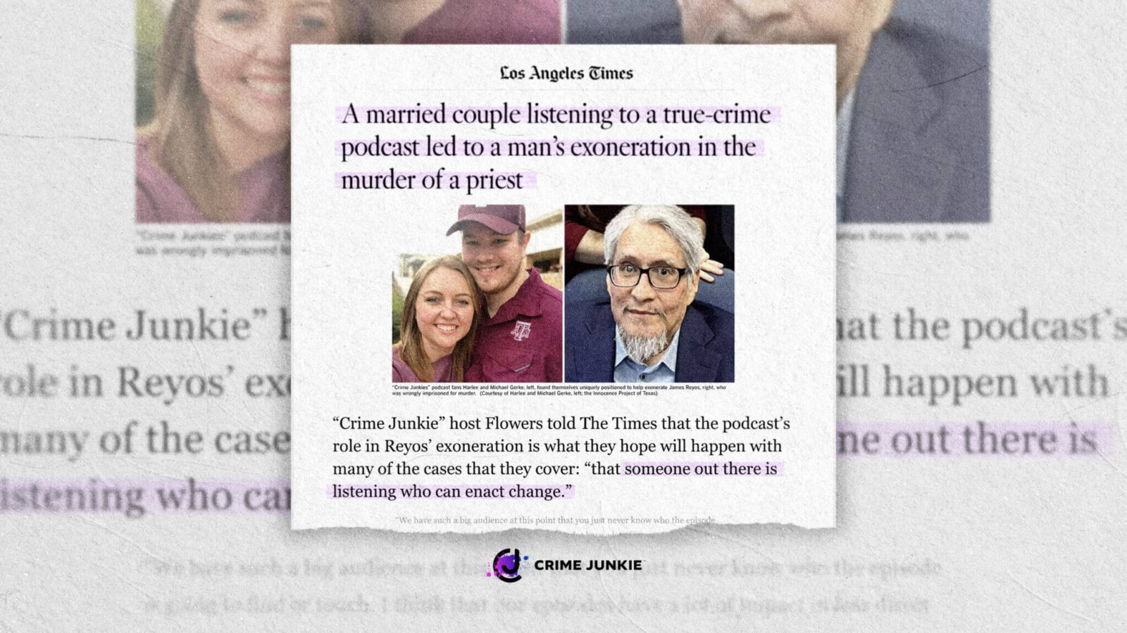 LA Times: Man Exonerated In Texas by Two Crime Junkies - ashleyflowers.com